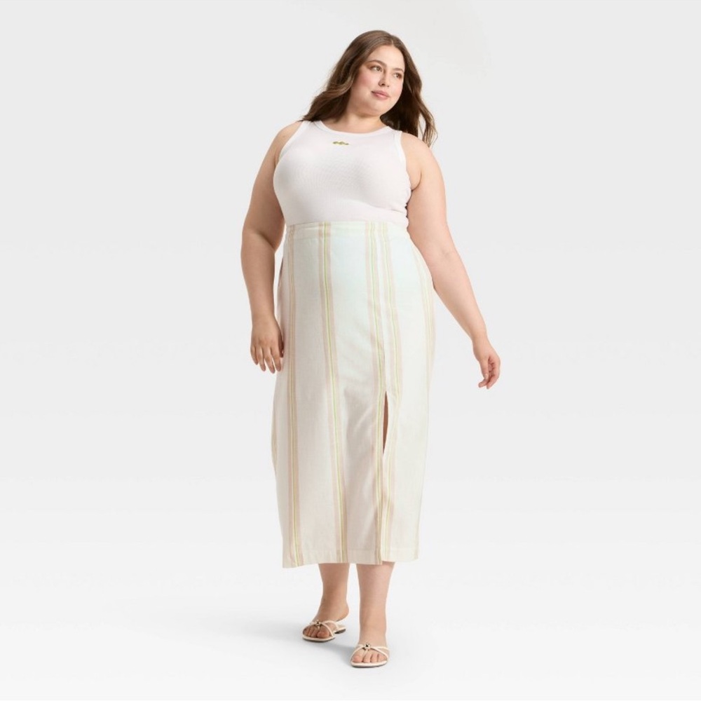 a new day Cream A-Line Skirt